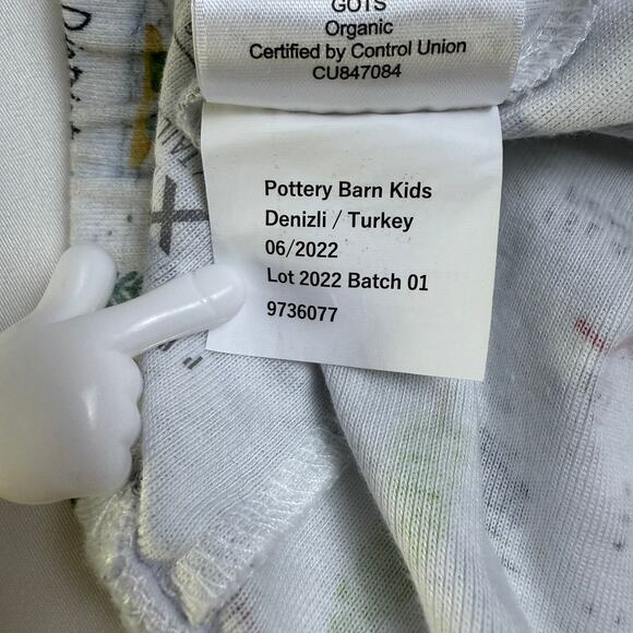 Pottery Barn Kids XL Organic Cotton Pajama Set North Pole Map Print - Picture 14 of 16